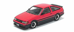1/64 Toyota COROLLA LEVIN AE86 Red/Black Spare Wheel Set, w/Decals