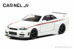 1/64 NISMO R34 GT-R Z-tune 2004 (Pearl White/with nismo stripe)