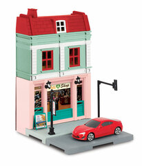 1/64 Diecast Mini Car Diorama Street Pet Shop & Toyota 86 Red