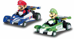 1/43 Mario Kart Wind-up Car Mario & Luigi