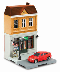 1/64 Diecast Mini Car Diorama Street Sports Equipment Store & BMW X6 Red