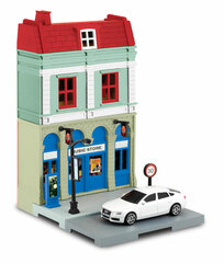 1/64 Diecast Mini Car Diorama Street Music Store & Audi A5 Sportback White