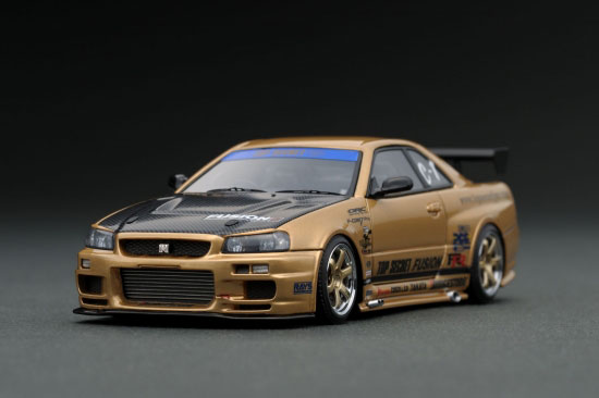 1/43 TOP SECRET GT-R (BNR34) Gold