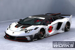 1/64 LB-SILHOUETTE WORKS LBWK 700 GT EVO Pearl White/Red