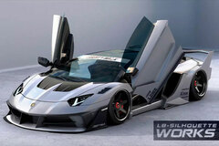 1/64 LB-SILHOUETTE WORKS LBWK 700 GT EVO Matte Pearl Sliver