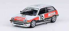 1/64 Honda Civic Si E-AT Gr.A #16 MUGEN MOTUL JTC Nakako, Okada 1987 #16