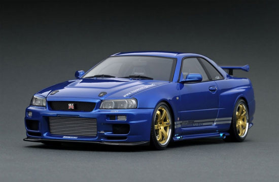 1/18 TOP SECRET GT-R (BNR34) Blue