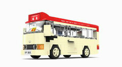 Tiny Block V04 Toyota Coaster Mini Bus Red (274pcs)