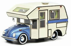 1/43 VW Beetle Motorhome Blue