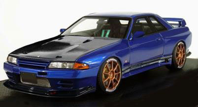 1/18 TOP SECRET GT-R (VR32) Blue Metallic