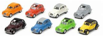 1/87 Citroen 2CV 8Car Set