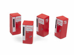 1/87 1960s Coca Cola Vending Machine (4Item Set)