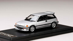 1/43 Honda Civic Si (AT) 1984 Mugen MR-5 Wheel Mounted Car Silver
