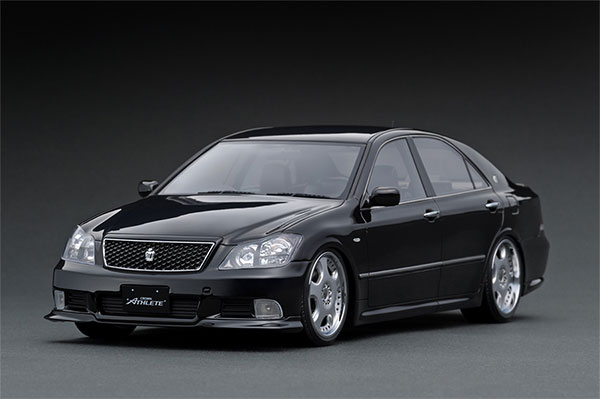 1/18 Toyota Crown (GRS180) 3.5 Athlete Black Dish-Wheel