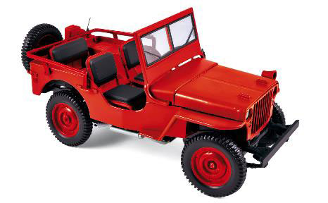 1/18 Jeep 1942 Red