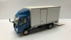 1/64 Isuzu NQR75 Truck Power Gate Equipped Car Blue/White
