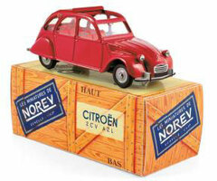 1/43 Citroen 2CV AZL 1968 Corsaire Red Open Hood