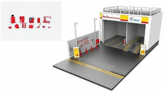 Shell Hong Kong Exclusive Ps8 Shell Service Center Diorama Set