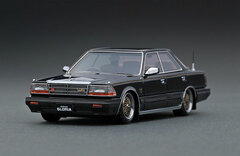 1/43 Nissan Gloria (Y30) 4Door Hardtop Brougham VIP Black *BB-Wheel