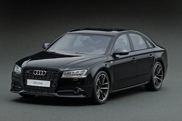 1/18 Audi S8 Plus 2017 Mythos Black Metallic