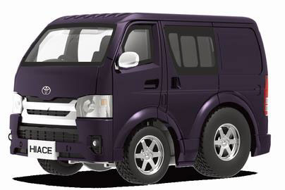 TinyQ Toyota HiAce Metallic Purple