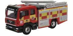 1/76 MAN Pump Ladder Hertfordshire Fire Truck