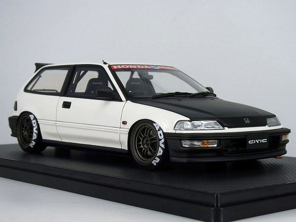 1/18 Honda CIVIC (EF9) SiR White/BlacK