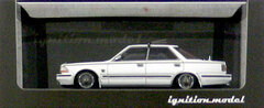 1/43 Nissan Cedric (Y30) 4Door Hardtop Brougham VIP White *Wire mesh-Wheel