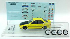 1/64 Honda Civic Ferio SiR EG9 Yellow Decals w/Sheet & Alternative Wheel