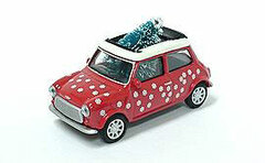 Hong Kong Exclusive 1/64 Mini Cooper Christmas Canvas Top Red/White