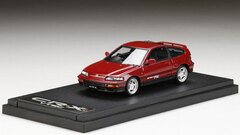 1/43 Honda CR-X SiR (EF8) 1989 Mugen RNR Wheel Mounted Car Red Pearl