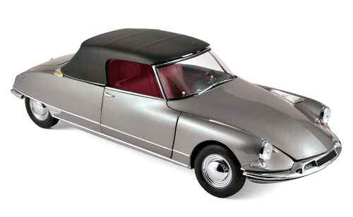 1/18 Citroen DS 19 Cabriolet 1961 Pearl Gray