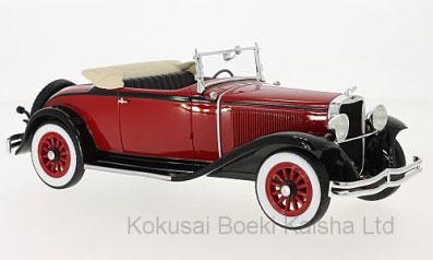 1/18 Dodge Eight DG Convertible 1931 Dark Red/Black