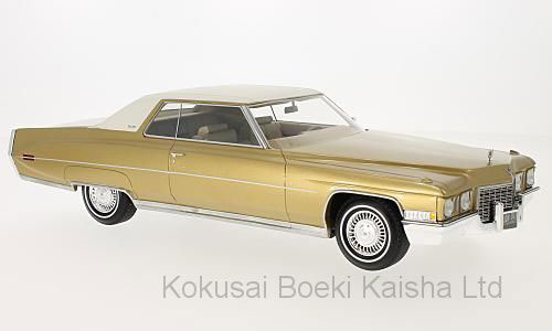 1/18 Cadillac Coupe Deville 1972 Gold/White