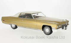 1/18 Cadillac Coupe Deville 1972 Gold/White