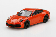 1/64 Porsche 911 (992) Carrera 4S Lava Orange (Left-hand Steering)