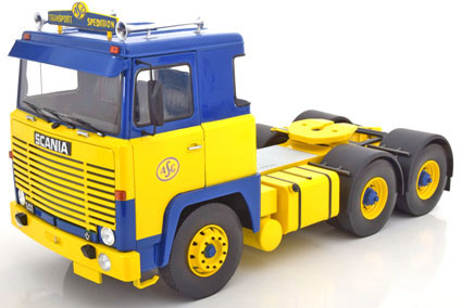 1/18 Scania LBT 1976 (Yellow/Blue)