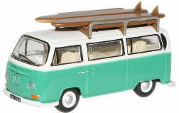 1/76 VWBus (w/Surf Board) Birch Green/White