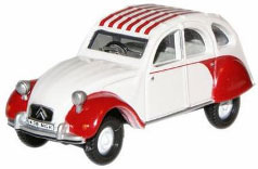 1/76 Citroen 2CV Dolly Red/White