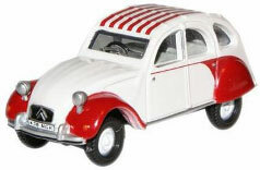 1/76 Citroen 2CV Dolly Red/White