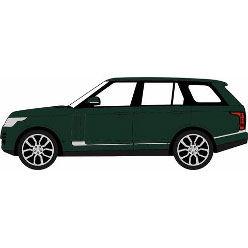 1/76 LAND ROVER Vogue 2013 Aintree Green Metallic