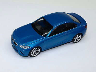 1/43 BMW M2 Coupe M, Blue Pull-back Car