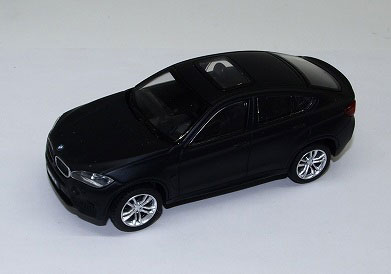 1/43 BMW X6 M Matt Black Pull-back Car