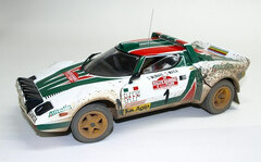 1/18 Lancia Stratos HF 1976 Rallye Sanremo 2nd place #1 S. Munari/S. Maiga (Mud Sprays Style)
