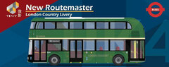 Tiny City UK4 Routemaster London Country Bus Painted