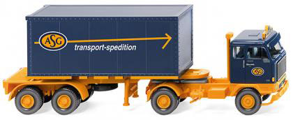 1/87 Volvo F89 Container Semi-truck 20 ASG