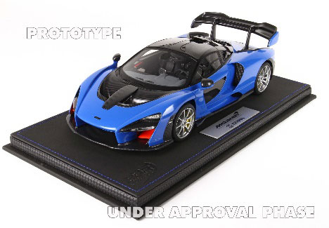 1/18 McLaren Senna Azura Blue w/Case