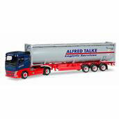 1/87 Volvo FH Flat Roof Bulk Container Truck Trailer 