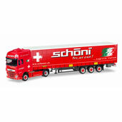 1/87 DAF XF SSC Curtain Canvas Semi-trailer 