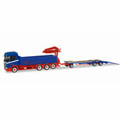 1/87 Scania CR ND Pick-up Truck with Loading Crane 4-axle Goldhofer TU3 